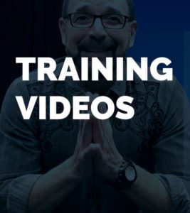 Training Videos title card with cooach hclay banks speaking in the backgruond